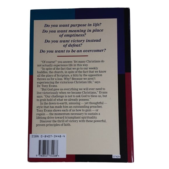 The Victorious Christian Life By Dr. Tony Evans Hardcover Spiritual Guide Religi - Picture 2 of 11